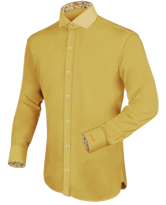 Gold Label Dress Shirts with Italian Collar 2 Button