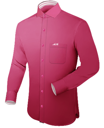 Custom Dress Shirts Hong Kong with Italian Collar 2 Button