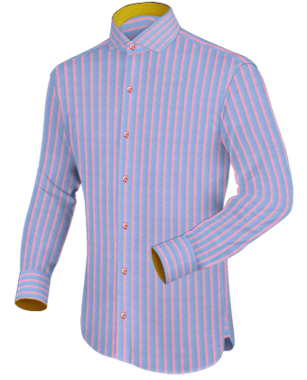 Tall Man Shirts with Italian Collar 1 Button