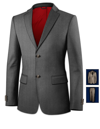 Entertainers Suits Men's Clothing with 2 Buttons, Single Breasted