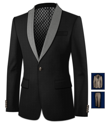 Tailored Womens Suits with 1 Button, Single Breasted