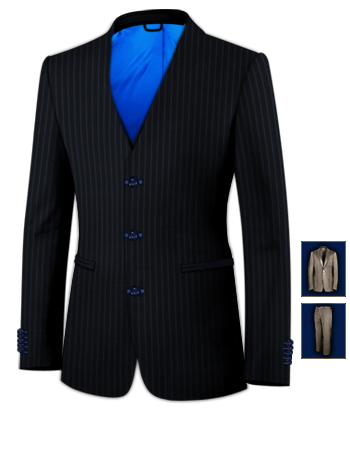 Mens Suit Small Size with 3 Buttons, Single Breasted