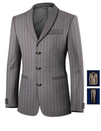 Stylish Suits For Young Men with 3 Buttons, Single Breasted