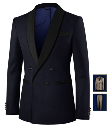 Cheap Tailored Suits Saudi Arabia with 4 Buttons, Double Breasted (1 To Close)