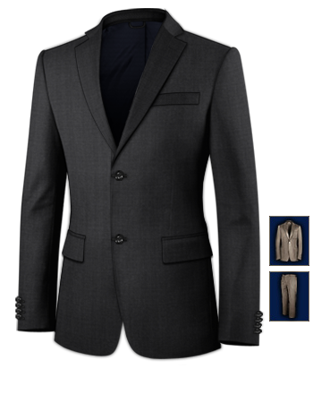 Tailor Made Suits London with 2 Buttons, Single Breasted